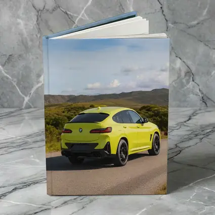 BMW X4 M Yellow On Country Road