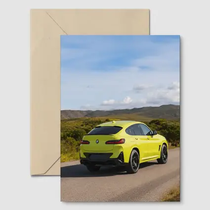 BMW X4 M Yellow On Country Road