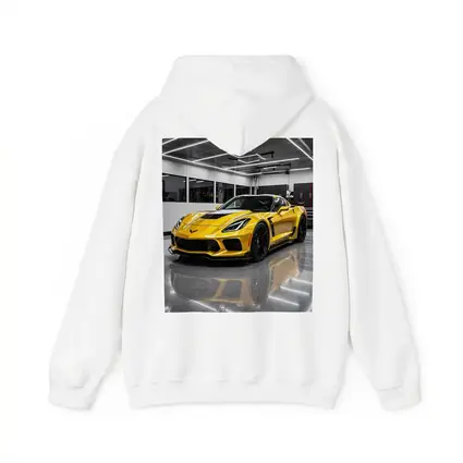 Yellow Chevrolet Corvette Z06 Inside Garage