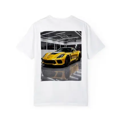 Yellow Chevrolet Corvette Z06 Inside Garage