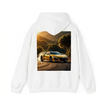Honda NSX Yellow Drifting Mountain Road Sunset
