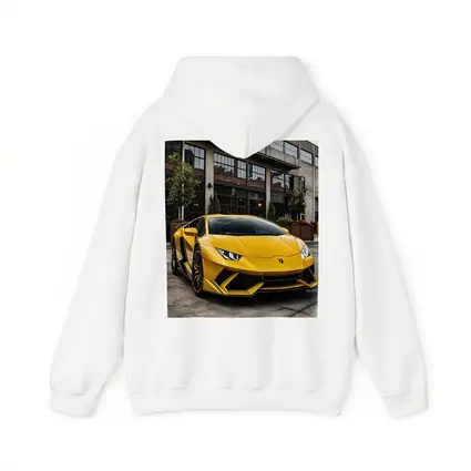 Yellow Lamborghini Huracan Urban Street Setting