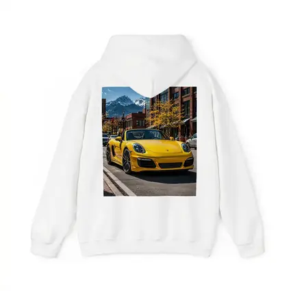 Yellow Porsche Boxster On City Street