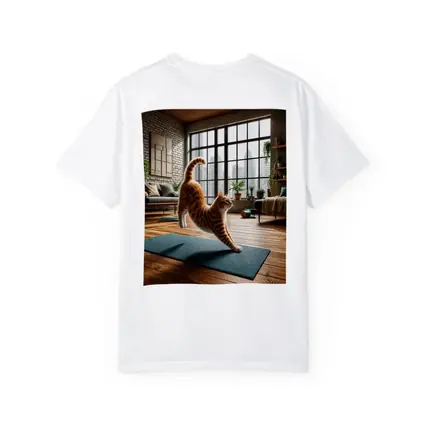 Orange Tabby Cat Yoga Pose Modern Loft