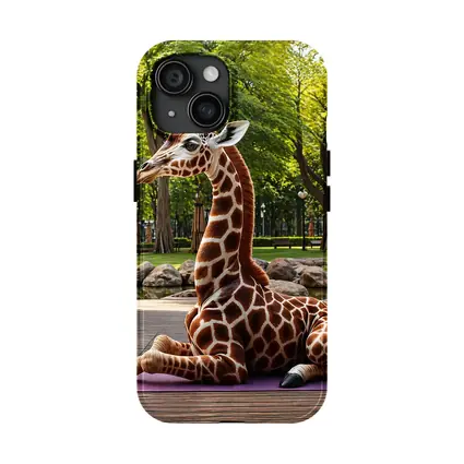Giraffe Doing Yoga in Green Park