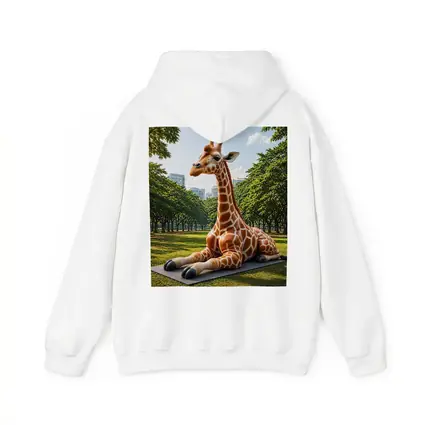 Giraffe Resting On Mat In Park