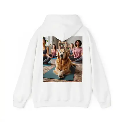 Golden Retriever Relaxing at Yoga Studio