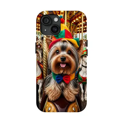 Yorkshire Terrier Dogs Dressed Carnival Carousel
