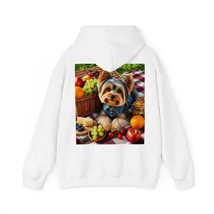 Yorkshire Terrier Picnic Blanket Fruits Cheese
