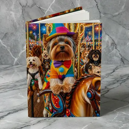 Yorkshire Terrier Clown Costume Carnival Carousel