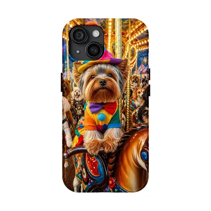 Yorkshire Terrier Clown Costume Carnival Carousel