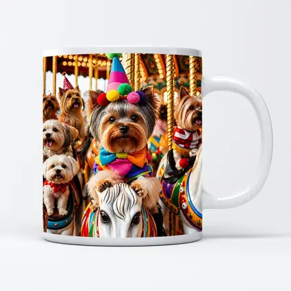 Yorkshire Terrier Clown Costume Carousel Carnival