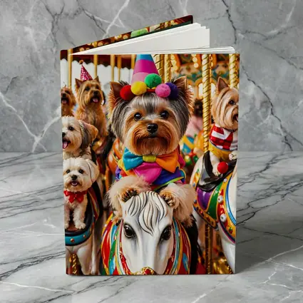 Yorkshire Terrier Clown Costume Carousel Carnival