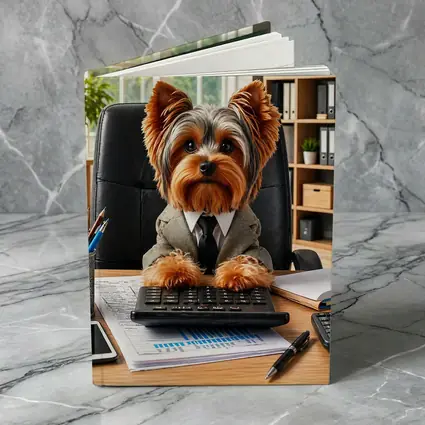 Yorkshire Terrier Business Dog Office Desk