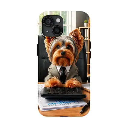 Yorkshire Terrier Business Dog Office Desk
