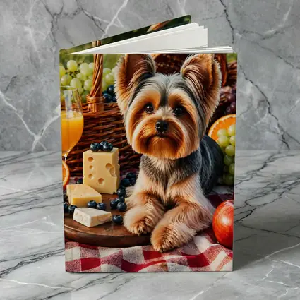 Yorkshire Terrier Picnic Cheese Fruits Basket