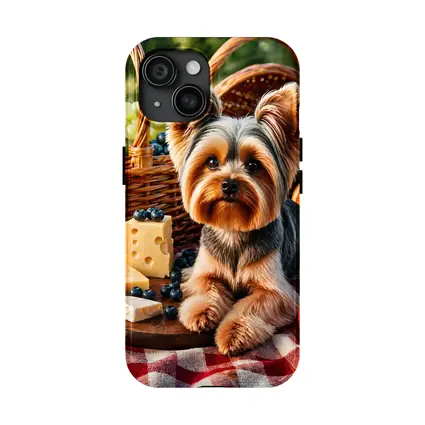 Yorkshire Terrier Picnic Cheese Fruits Basket