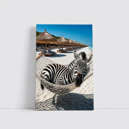 Zebra Relaxing in Hammock Beach Resort