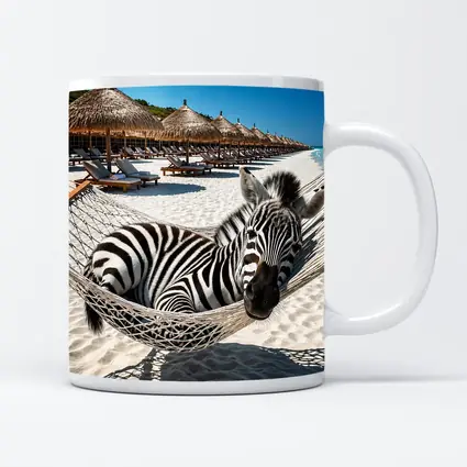 Zebra Relaxing in Hammock Beach Resort