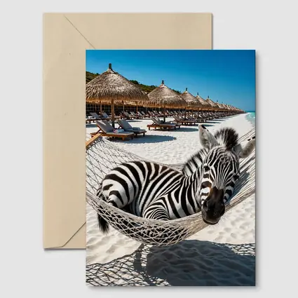 Zebra Relaxing in Hammock Beach Resort