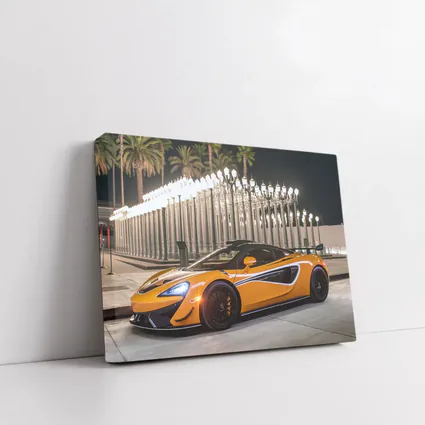 McLaren 570S Orange Night City Lights
