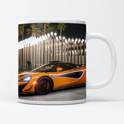 McLaren 570S Orange Night City Lights