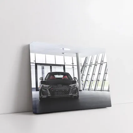 Audi R8 Black Supercar Indoor Showroom