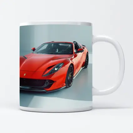 Ferrari 812 Superfast Red Studio Shot