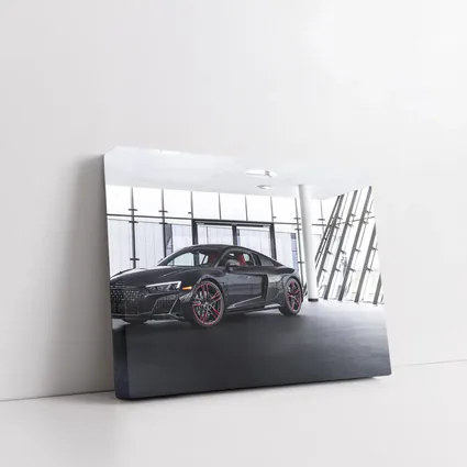 Audi R8 Black Supercar Indoor Showroom
