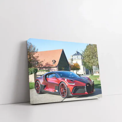 Bugatti Divo Red Carbon Supercar Estate Grounds