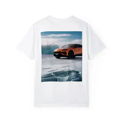 Lamborghini Urus Orange SUV On Ice