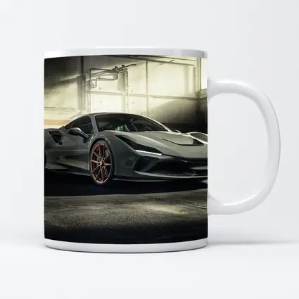 Ferrari F8 Tributo Gray Garage Setting