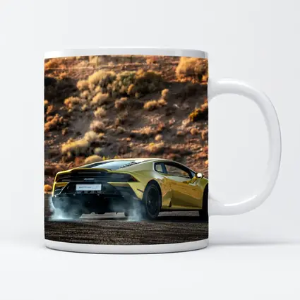 Lamborghini Huracan Yellow Desert Burnout Scene
