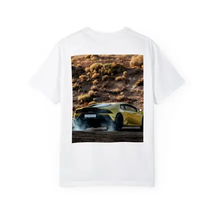 Lamborghini Huracan Yellow Desert Burnout Scene