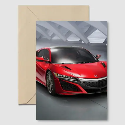 Acura NSX Red Supercar Studio Setting