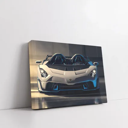 Lamborghini Aventador White Supercar Front View