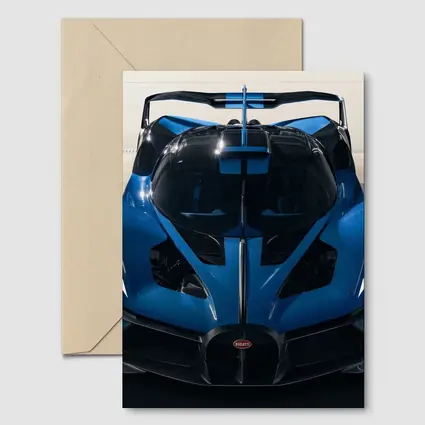 Bugatti Bolide Blue Supercar Garage Shot