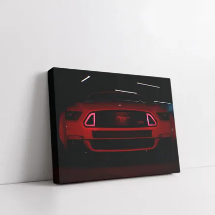 Ford Mustang RTR Red Neon Dark Garage