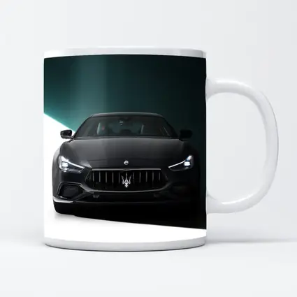 Maserati Ghibli Black Front Studio Shot