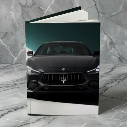 Maserati Ghibli Black Front Studio Shot
