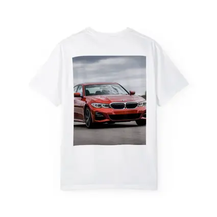 BMW 3 Series Red Sedan On Road