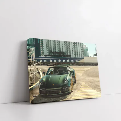 Porsche 911 Green City Waterfront Parking
