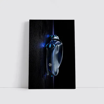Mercedes Futuristic Concept Car Key Dark Background