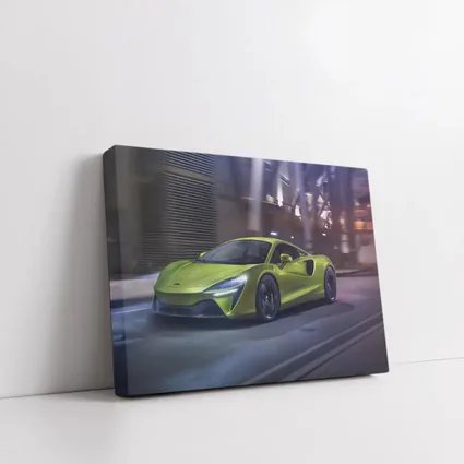 McLaren Artura Green Supercar City Night