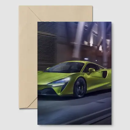 McLaren Artura Green Supercar City Night