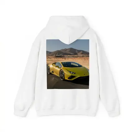 Lamborghini Huracan Yellow Desert Road Drive