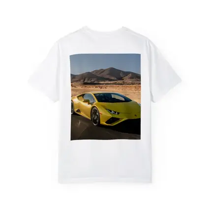 Lamborghini Huracan Yellow Desert Road Drive