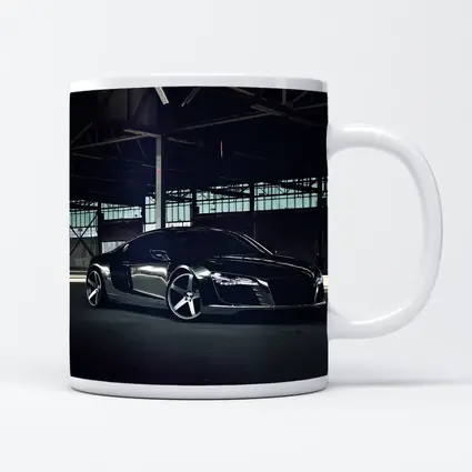 Audi R8 Black Supercar Dark Warehouse
