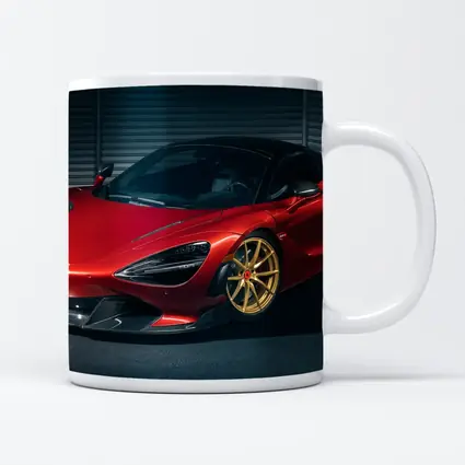 McLaren 720S Red Gold Wheels Garage