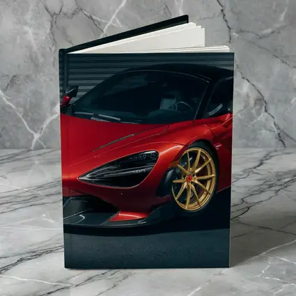 McLaren 720S Red Gold Wheels Garage